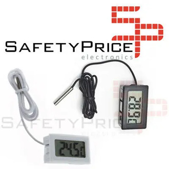 Digital thermometer probe 1m external temperature lcd aquarium freezer SP