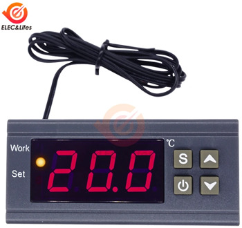 Digital Thermostat MH1210W AC 110-220V DC 9-72V 10A temperature controller switch temp meter Thermoregulator for incubator box
