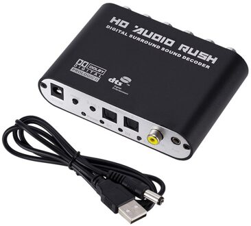 Digitale 5.1 Audio Decoder Dolby Dts/Ac-3 Optische Naar 5.1-Kanaals Rca Analoge Converter Sound Audio Adapter Versterker converter