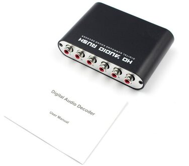Digitale 5.1 Eu Audio Decoder Dolby Dts/Ac-3 Optische Naar 5.1-Kanaals Rca Analoge Converter Sound Audio Adapter versterker Converter