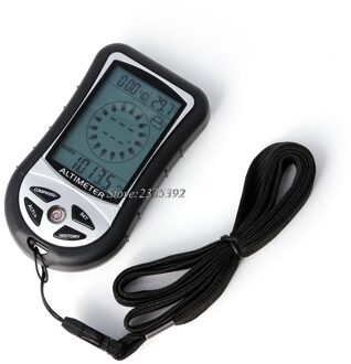 Digitale 8 In 1 Lcd Kompas Barometer Hoogtemeter Thermo Temperatuur Klok Kalender