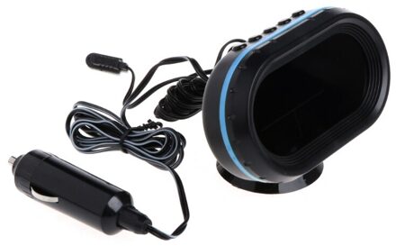 Digitale Auto Lcd Klok Voltmeter Thermometer Batterij Voltage Temprerature Monitor Dc 12V-24V Freeze Alert L5YE Blauw