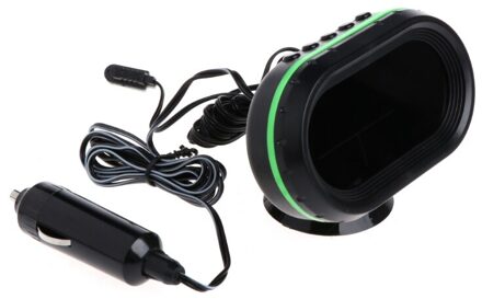 Digitale Auto Lcd Klok Voltmeter Thermometer Batterij Voltage Temprerature Monitor Dc 12V-24V Freeze Alert L5YE groen