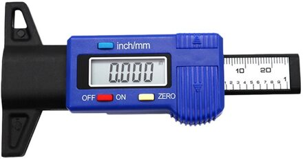 Digitale Auto Loopvlak Diepte Tester 0-25Mm Tyre Tread Dieptemeter Measurer Tool Schuifmaat Lcd Display band Meting