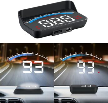 Digitale Auto M6S Snelheidsmeter Kilometerteller Head Up Display Overspeed Waarschuwing Alarm Hud