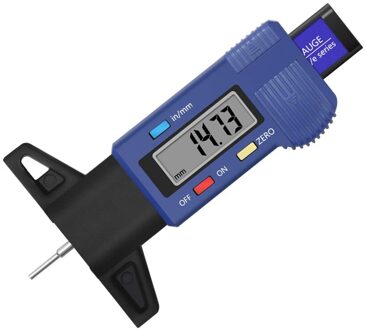 Digitale Autoband Loopvlak Dieptemeter Measurer Tool Remklauw Dikte Meters Loopvlak Remblokken Schoen Tire Monitoring Systeem blauw