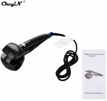 Digitale Automatische Krultang Keramische Roller Waver Machine Snelle Verwarming Roller Krullend Haar Dame Temperatuurregeling Haar Krultang zwart