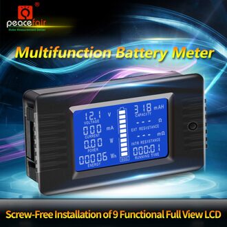 Digitale Batterij Test Tool Ammeter Voltmeter Direct Current Voltage Power Capaciteit Resterende Elektriciteit Indicator TI99