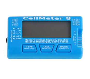 Digitale Batterij Tester Analyzer Rc Cellmeter-8 Batterij Capaciteit Checker Voltage Monitor Servo Tester Lipo Life Li-Ion Nicd Nimh