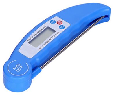 Digitale Bbq Vlees Thermometer Water Melk Oven Elektronische Koken Eten Probe Voor Vlees Melk Voedsel Keuken Koken Gadgets Blauw