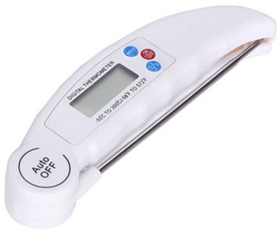Digitale Bbq Vlees Thermometer Water Melk Oven Elektronische Koken Eten Probe Voor Vlees Melk Voedsel Keuken Koken Gadgets wit