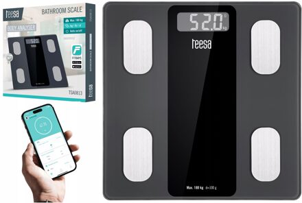 Digitale Body analyser weegschaal zwart