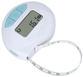 Digitale Body Meetlint 150Cm Led Elektronische Gezondheid Band Tape Heerser Omtrek En Lineaire Maatregel Modus Lichaamsvet Remklauw Blauw