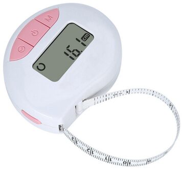 Digitale Body Meetlint 150Cm Led Elektronische Gezondheid Band Tape Heerser Omtrek En Lineaire Maatregel Modus Lichaamsvet Remklauw Roze