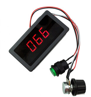 Digitale Display Led 6V 12V 24V Pwm Dc Motor Controller Variabele Snelheid Regulator