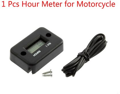 Digitale Display Toerenteller Motor Tach Urenteller Gauge Inductieve Auto Takt Motor Lcd Display Voor Auto Motor Boot Cafe Racer