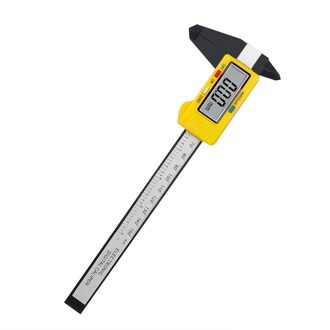 Digitale Elektronische Schuifmaat 0-150Mm Messschieber Meetinstrument Schuifmaat Micrometer 0150mm geel