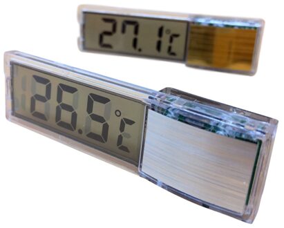 Digitale Elektronische Transparant Aquarium Thermometer Plastic Metalen 3D Aquarium Temp Meter Elektronische Blote Oog Temperatuur