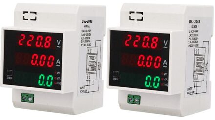 Digitale Energiemeter Din Rail Led Actieve Power Factor Multifunctionele Power Ontmoette Power Meter