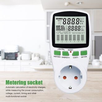 Digitale Energiemeter Elektriciteit Voltage Wattage Power Meten Outlet Analyzer Lcd Meting Inspectie Gereedschap