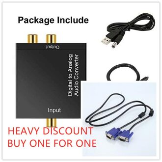 Digitale Fiber 3.5Mm Converter Turn Analoge Audio Converter Optical Coax Toslink Digitaal Naar Analoog Converter Rca L/R stereo Audio