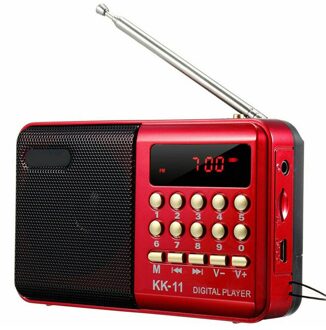 Digitale Fm Radio Draagbare Mini Muziekspeler Pocket Radio Speaker Oplaadbare Sound Recorder