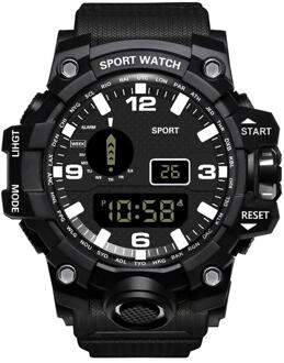 Digitale Horloge Voor Mannen Waterdicht Grote Wijzerplaat 24 Uur Sport Horloge Elektronische Led Horloge Mannelijke Klok Montre Homme zwart