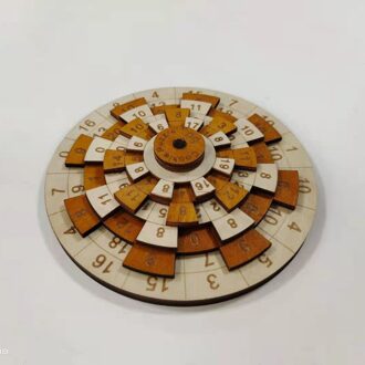 Digitale Huarong Road Houten Puzzel-De Wielen Zodat Minstens 4 Nummers