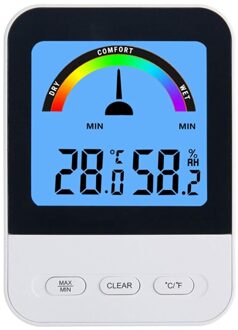 Digitale Hygrometer Indoor Thermometer, Lcd Monitor Thermometer, Geschikt Voor Thuis Kantoor Kelder, Celsius Temperatuur