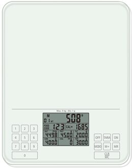 Digitale Keukenweegschaal Voeding Schaal Smart Voedsel Schaal Calorieën Eiwit Koolhydraten Gram Gram Voor Bakken Koken