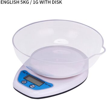 Digitale Keukenweegschaal Voedsel Wegen Met Afneembare Bowl Voedsel Schaal Meting Is 5kg