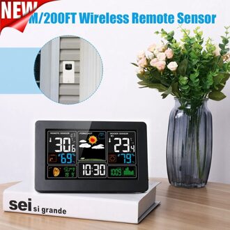 Digitale Kleur Station, PT3388 Indoor Outdoor Weerstation Met Alert En Temperatuur/Vochtigheid/Barometer