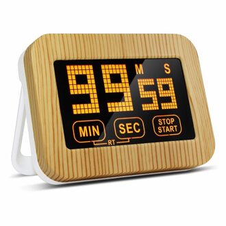 Digitale Kookwekker Magnetische Countdown Klok Grote Display Touchscreen Count Up En Down Timer Met Intrekbare Beugel