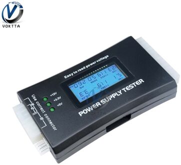 Digitale Lcd Batterij Tester Voeding Meter 20/24 Pin Itx Atx Btx Lcd Tester Atx Connector Battery Power Monitor
