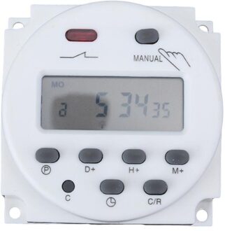 Digitale Lcd Display Power Timer Digitale 7 Dagen Wekelijkse Programmeerbare Tijdschakelaar Tijdrelais Controle Elektrische Apparatuur Gereedschap 220v