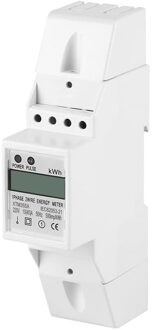 Digitale Lcd Energy Meter Din-Rail Elektrische Meter Eenfase 10-40A Elektronische Kilowattuur Kwh Meter