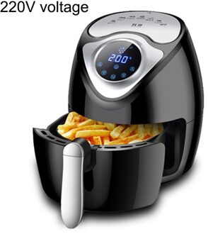 Digitale Lcd Knop Multifunctionele Huishoudelijke Grote Capaciteit Intelligente Touchscreen Air Elektrische Friteuse Automatische Frietjes Machine 220V