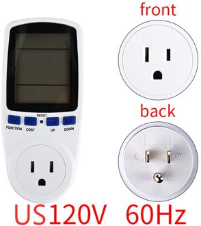 Digitale Lcd Power Meter Wattmeter Socket Wattage Kwh Energie Meter Fr Us Uk Au Br Meten Outlet Power Analyzer US plug