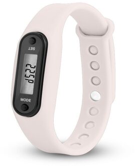 Digitale Lcd Stappenteller Run Stap Calorie Counter Walking Sport Smart Horloge Armband Display Fitness Gauge Stap wit