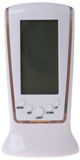 Digitale Lcd Wekker Kalender Thermometer Achtergrondverlichting Home Tafel Bureau Wekker