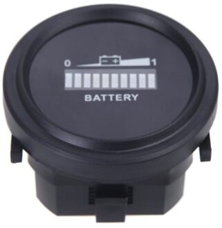 ! Digitale Led Batterij Status Lading Indicator Batterij Indicator 12V / 24V / 36V / 48V / 72V (Zwart)