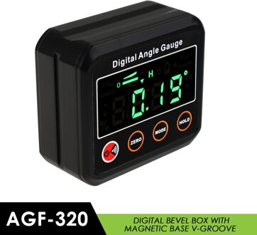 Digitale Level Hoekzoeker Bevel Box Magnetische Base 360deg (4 X 90deg) Inclinometer Gradenboog Gauge Tilt Richting Indicator AGF-320