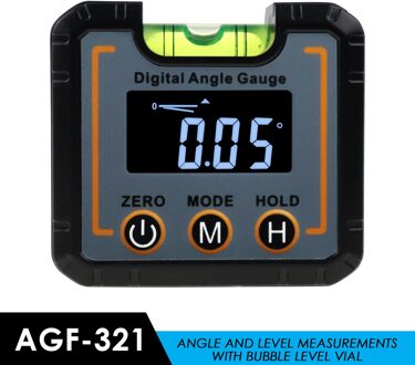 Digitale Level Hoekzoeker Bevel Box Magnetische Base 360deg (4 X 90deg) Inclinometer Gradenboog Gauge Tilt Richting Indicator AGF-321