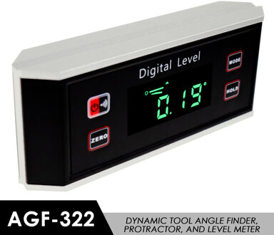 Digitale Level Hoekzoeker Bevel Box Magnetische Base 360deg (4 X 90deg) Inclinometer Gradenboog Gauge Tilt Richting Indicator AGF-322