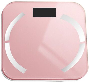 Digitale Lichaamsvet Schaal Smart Badkamer Bluetooth Calorieën Bmi Water Checker 180Kg Bmi Bluetooth Wegen Bmi Bluetooth Monitor roze
