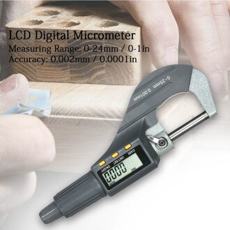 Digitale Micrometer 0-25Mm Elektronische Digitale Buiten Micrometer 0.001Mm Hoge Precisie Diepte Micrometer Micro Remklauw