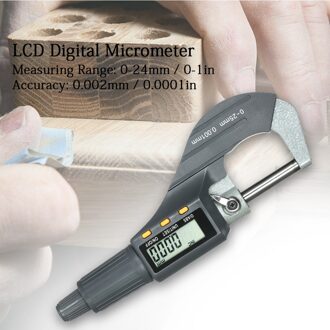 Digitale Micrometer 0-25Mm Elektronische Digitale Buiten Micrometer 0.001Mm Hoge Precisie Diepte Micrometer Micro Remklauw