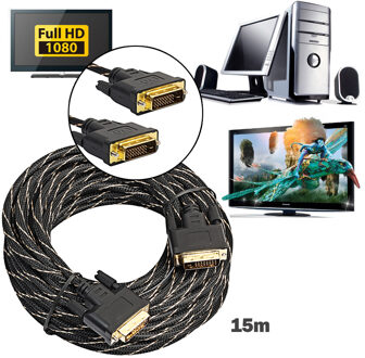 Digitale Monitor Dvi D Naar DVI-D 24 + 1 Goud Mannelijke Pin Dual Link Hd Tv Kabel Dvi Naar Dvi kabel Voor Digitale Crt-beeldschermen 0.5M-3M