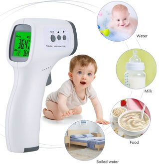 Digitale Non-contact Body Huishoudelijke Thermometer Draagbare Baby Volwassen Ir Oor Voorhoofd Temperatuur Test Koorts Thermometer