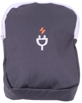 Digitale Opbergtas Mobiele Telefoon Datakabel Oplader Vingertoppen Pakket Leuke Rits Zak Draagbare Zip Lock Organizer Case zwart